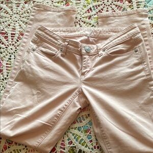 Loft Light Pink Skinny Jeans. 0P. Like new. Nice.